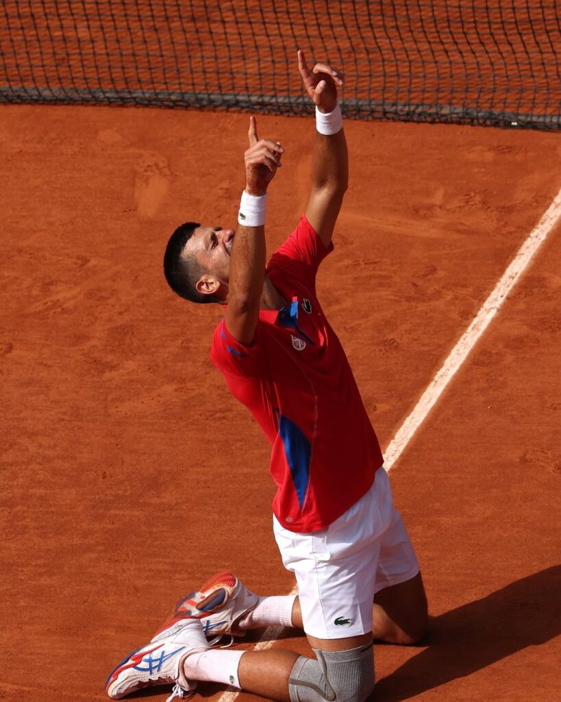 Novak Djokovic拼了16年,終於為國家拿下第一面網球男單奧運金牌。(圖/djokernole IG)