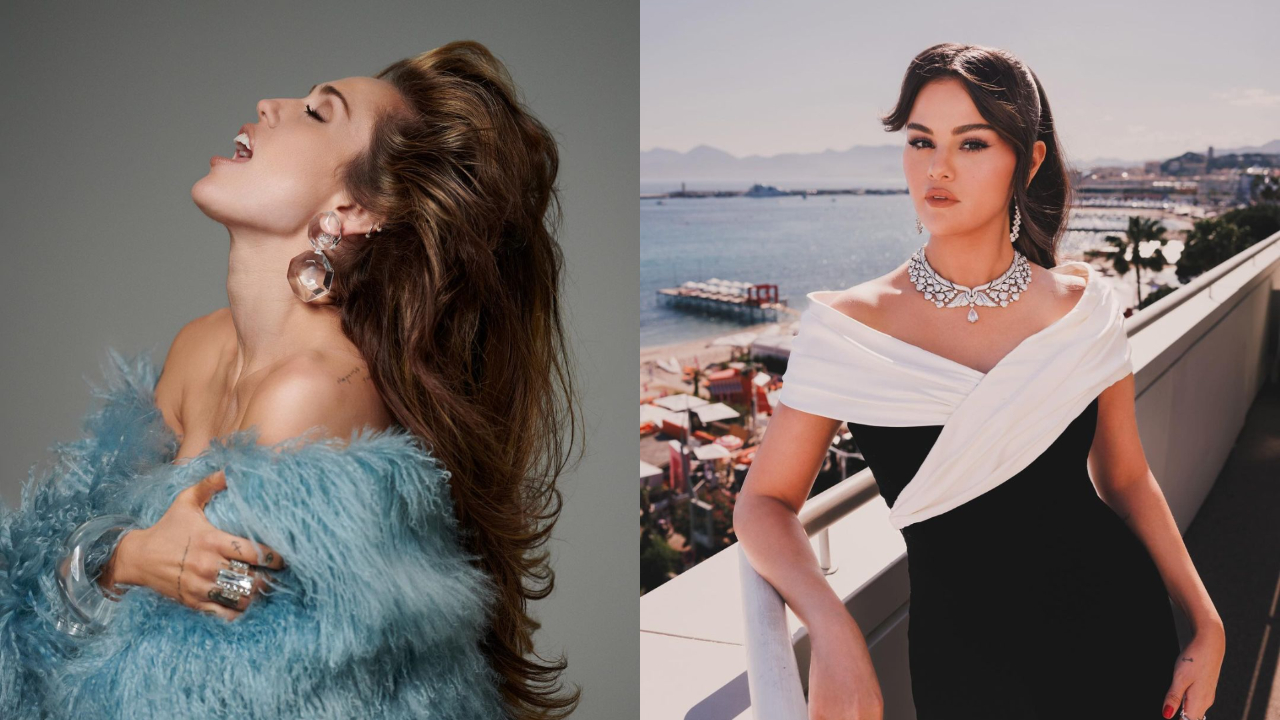 歐美明星如麥莉、席琳娜以行動支援「解放乳頭運動)(圖:IG@mileycyrus、selenagomez)