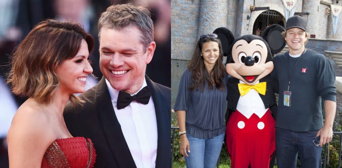 麥特戴蒙和老婆結婚20年依舊甜蜜。（圖片來源：Pinterest）