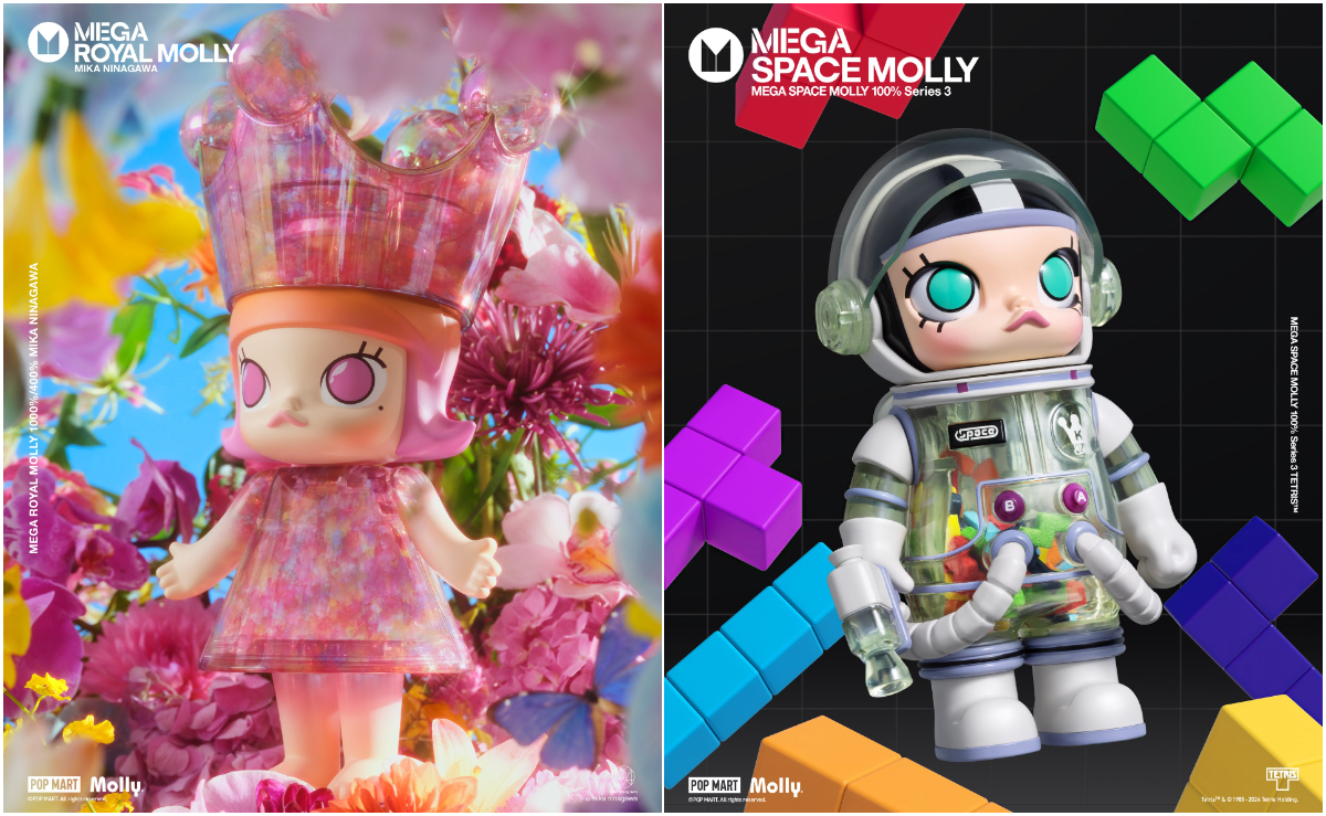 元老級的 MOLLY 有著不同的形象，吸引人們收藏（圖：泡泡瑪特 POP MART）