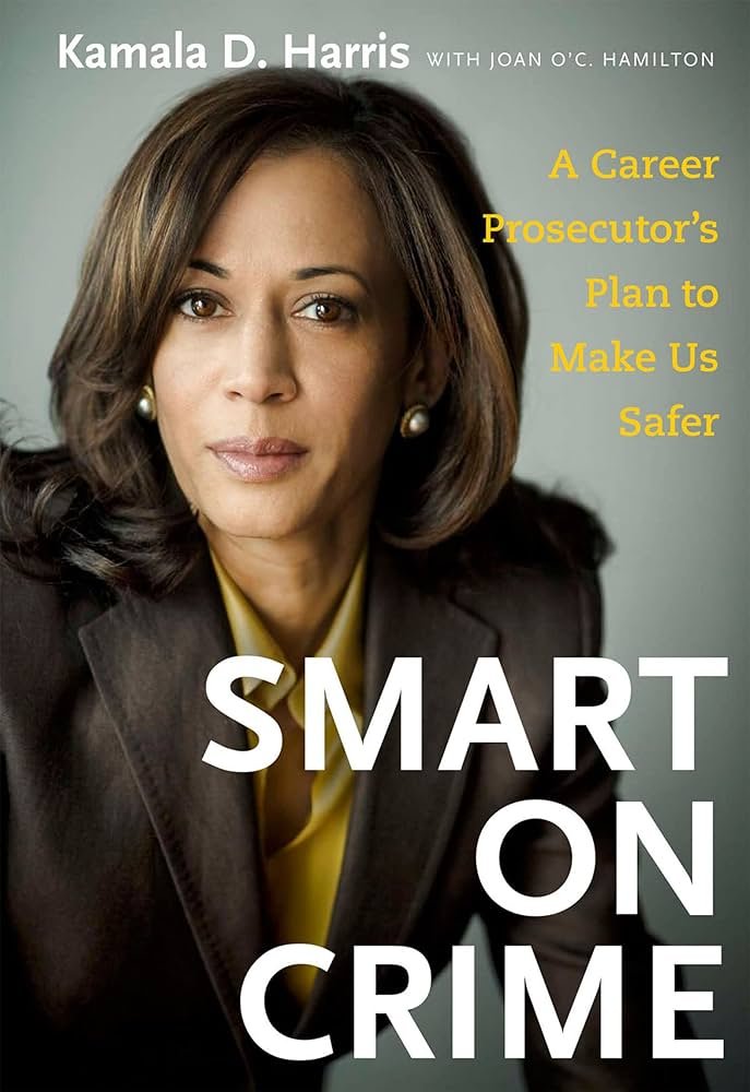 美國副總統賀錦麗(Kamala Harris)的2009年著作《聰明的犯罪政策》(Smart on Crime)近日陷入抄襲爭議。(圖/X 平台)
