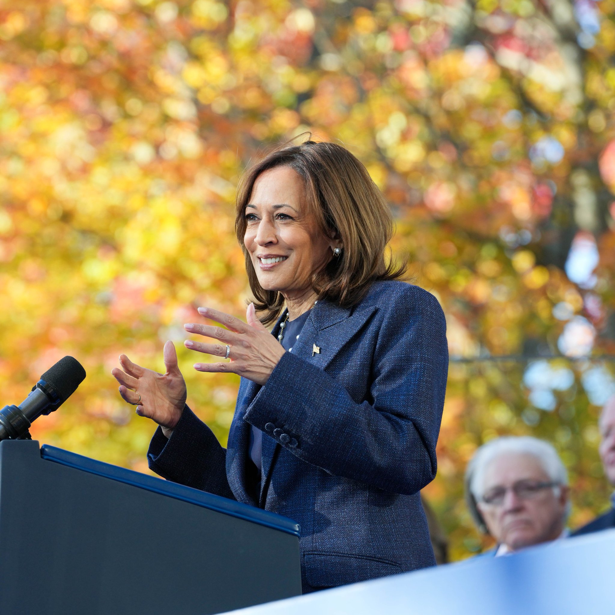 賀錦麗登上福斯新聞訪談宛如電視辯論。(圖/X @Kamala Devi Harris)