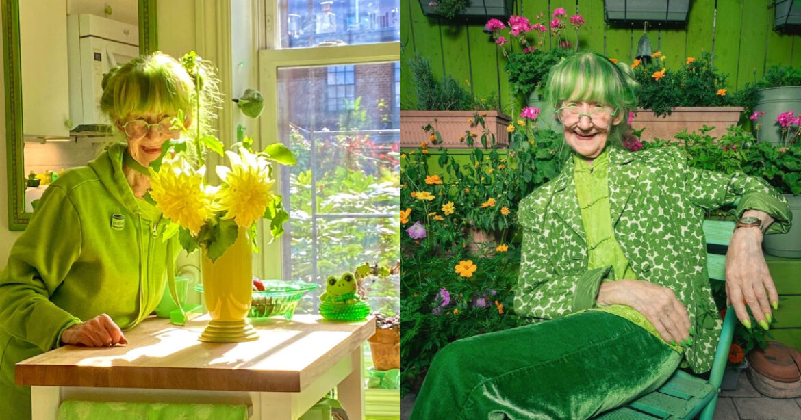 伊莉莎白可說是另類的時尚Lady。（圖／The Green Lady粉專）