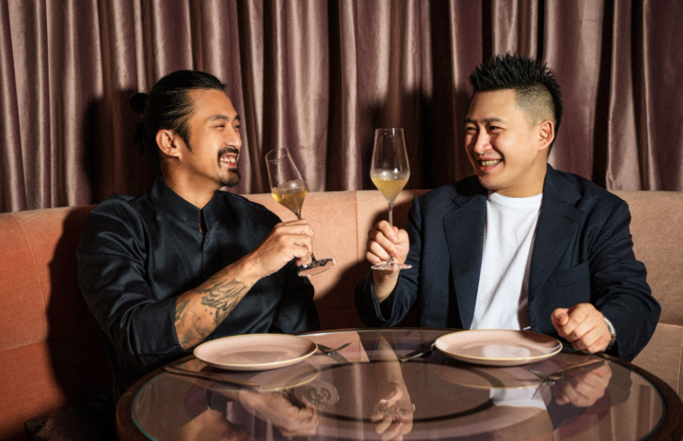 左起為林明健主廚和拾楀餐飲負責人曾柏憲,共同創辦 Golden 和 Afterglo(圖:Golden & Afterglo)