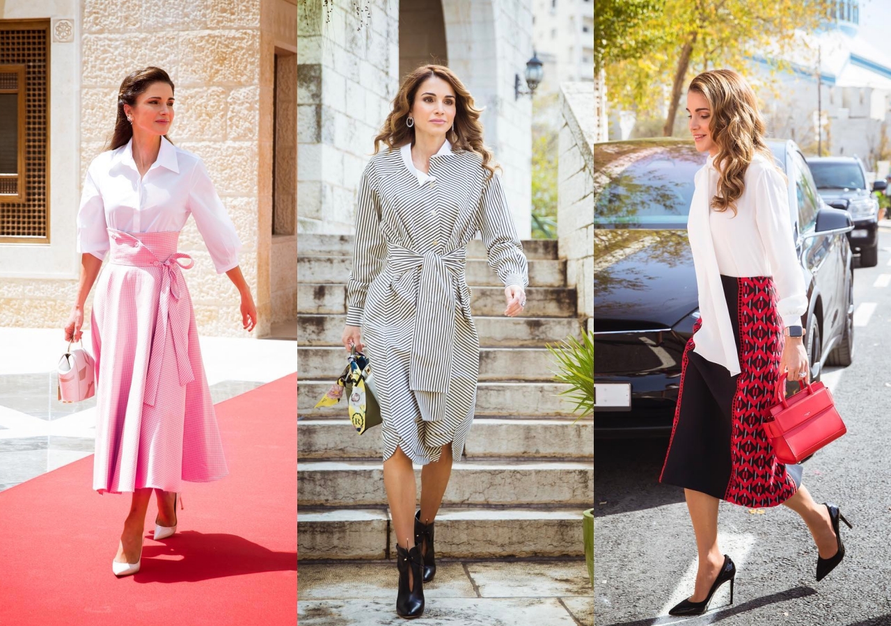 約旦王后拉尼婭,被譽為中東女性時尚偶像。(圖/Instagram@queenrania)