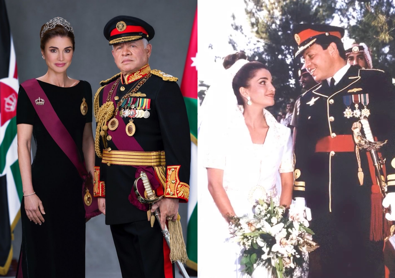 約旦國王阿布杜拉二世、王后拉尼婭。(圖/Instagram@queenrania)