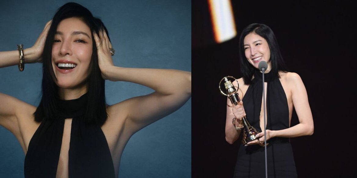 甫敲響金鐘的楊謹華，致詞時激動落淚。（圖：IG＠楊謹華）