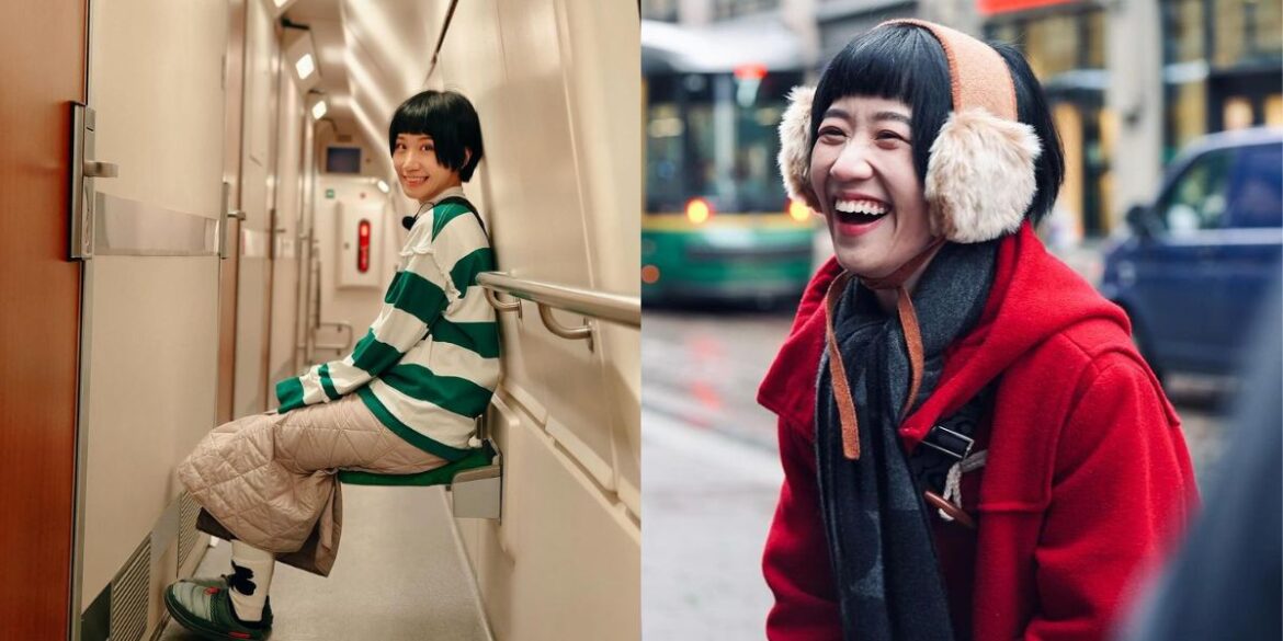 黃路梓茵日前遠赴芬蘭進行節目錄製工作。（圖：IG@sunnygirl800424）