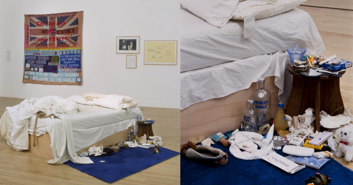 她睡過的床能賣 1 億台幣？藝術家失戀哭癱在床上整整 4 天，把人生的不順遂轉化為創作（圖：TATE 官網）