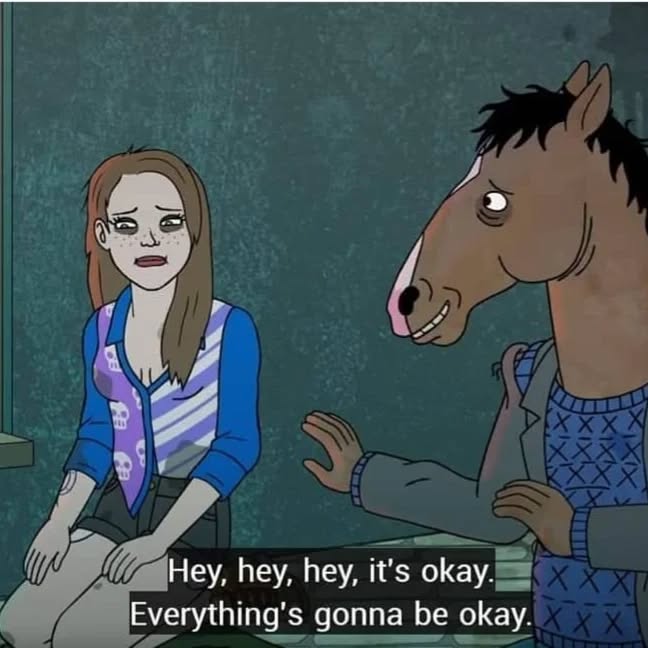 《馬男波傑克》中每個角色都有自己的困境。(圖/Instagram @bojackhorseman.tr)