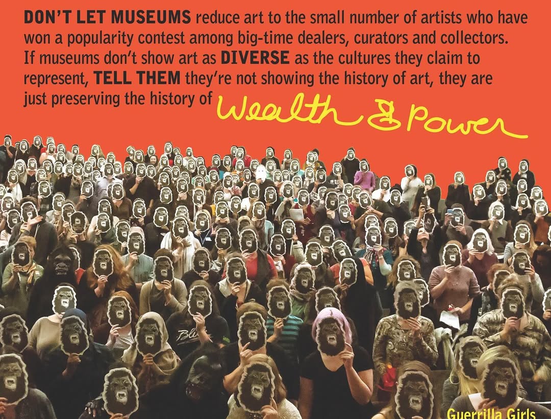 女權運動是什麼?紐約藝術團體用展覽告訴你(圖:IG@guerrillagirls)