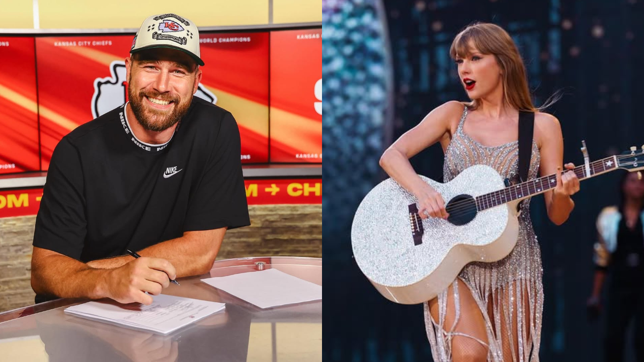 泰勒絲的戀情總是備受關注。(圖/Instagram @chiefs、taylorswift)
