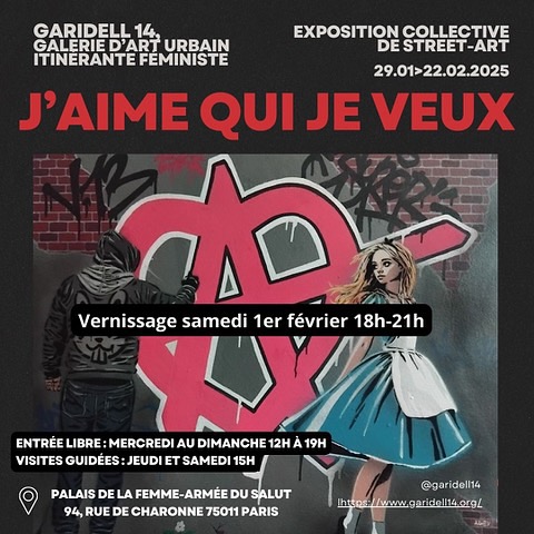 女性藝術家為主力!法國免費展覽《J'aime qui je veux》(圖:IG@garidell_14)