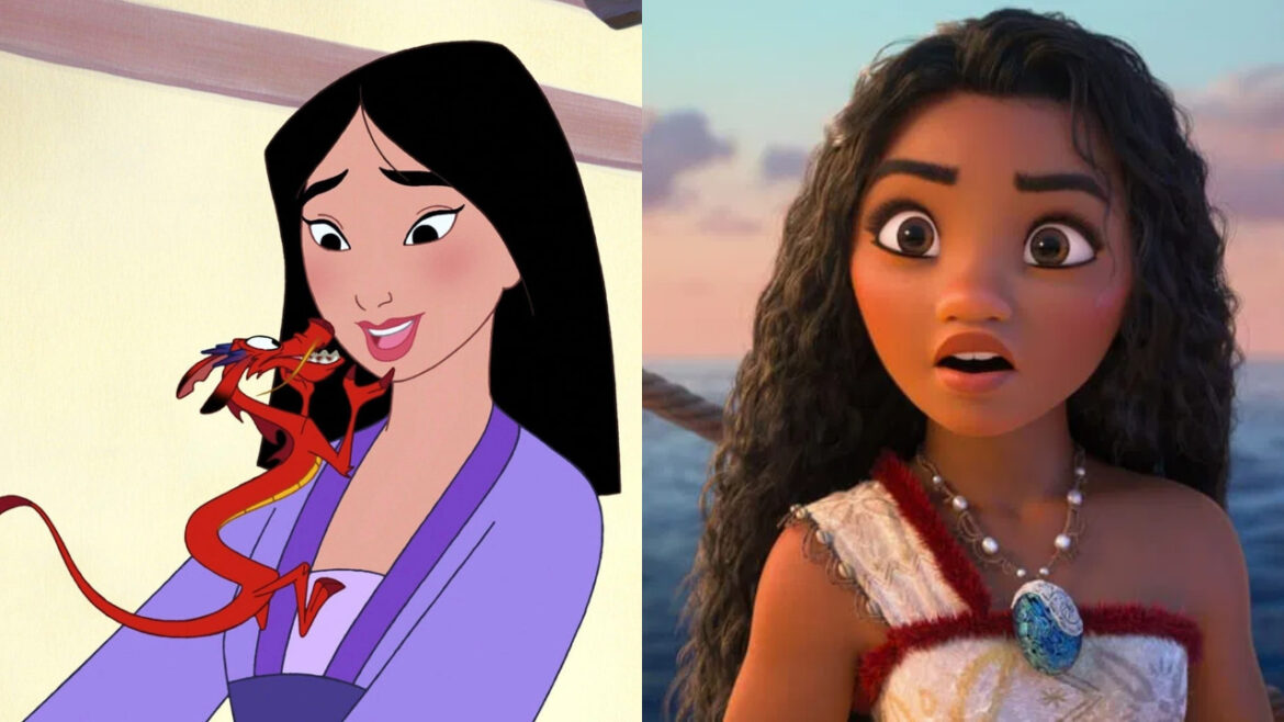 《花木蘭》、《海洋奇緣》劇照。（圖／Disney）